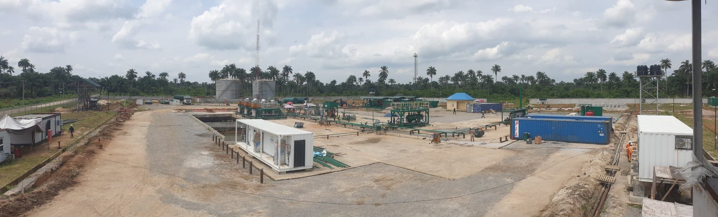 Apani surface facilities, including the gas processing plant